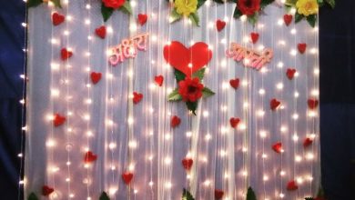 ديكور خطوبة في البيت بسيط