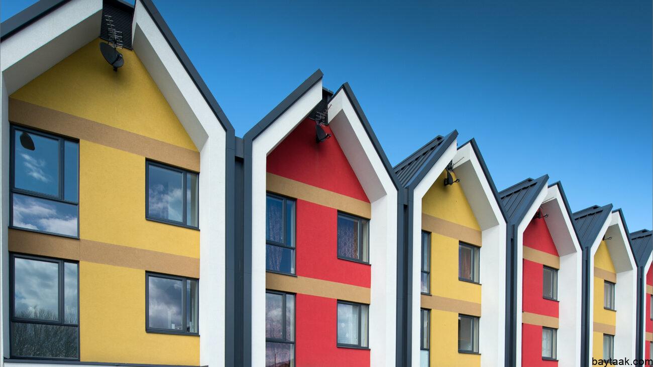 تشطيب واجهات منازل محارة جاهزة ملونة